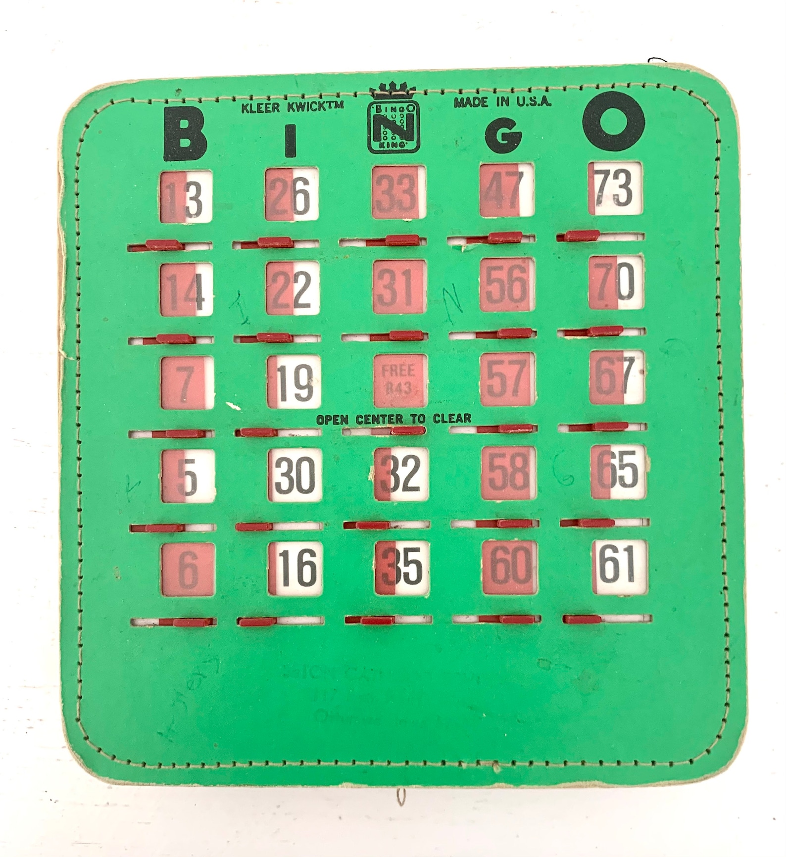 Kleer Kwick Magic BINGO Game Cards Set Vintage 1950s Etsy