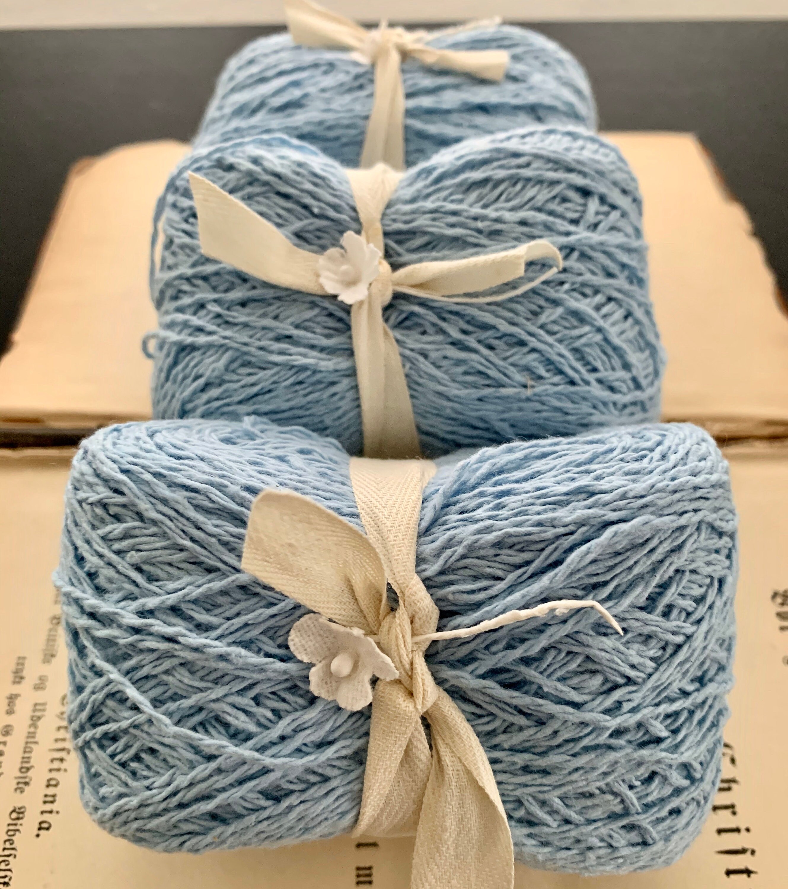 Baby Blue Knitting or Crochet Yarn Etsy