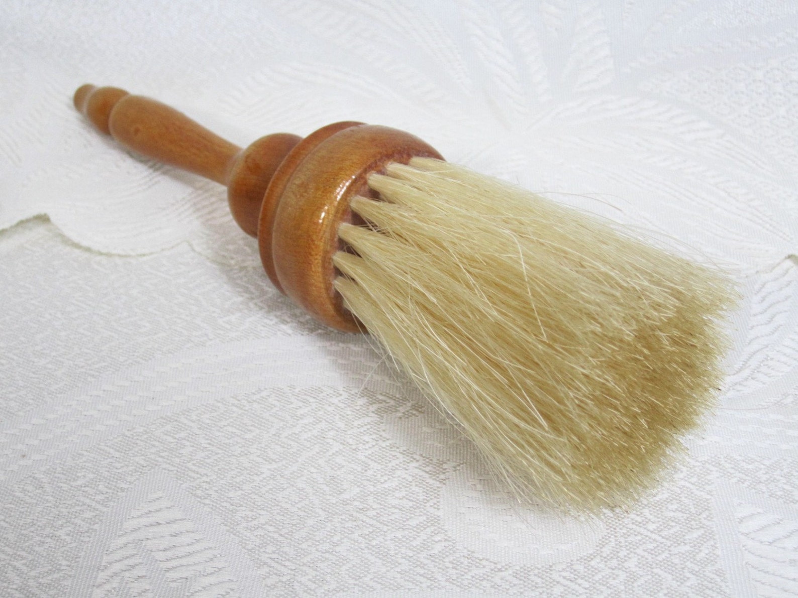 Vintage Barber Duster Dust Brush Wood Sears Roebuck Original Etsy