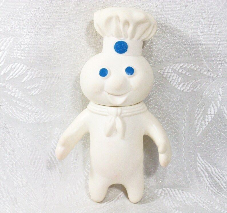 1971 Vintage Pillsbury Doughboy Doll Toy Figure White Blue | Etsy