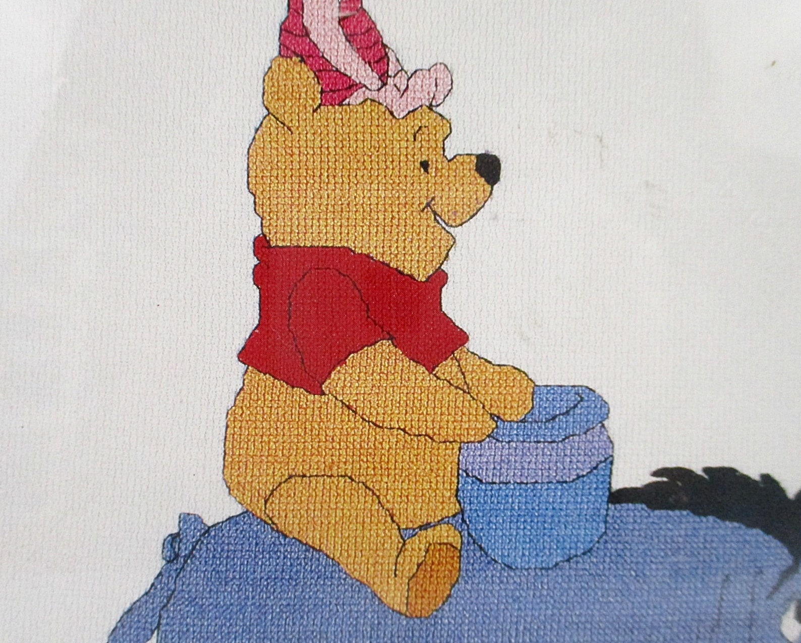 Winnie The POOH Counted Cross Stitch Kit STACKED POOH Leisure Etsy