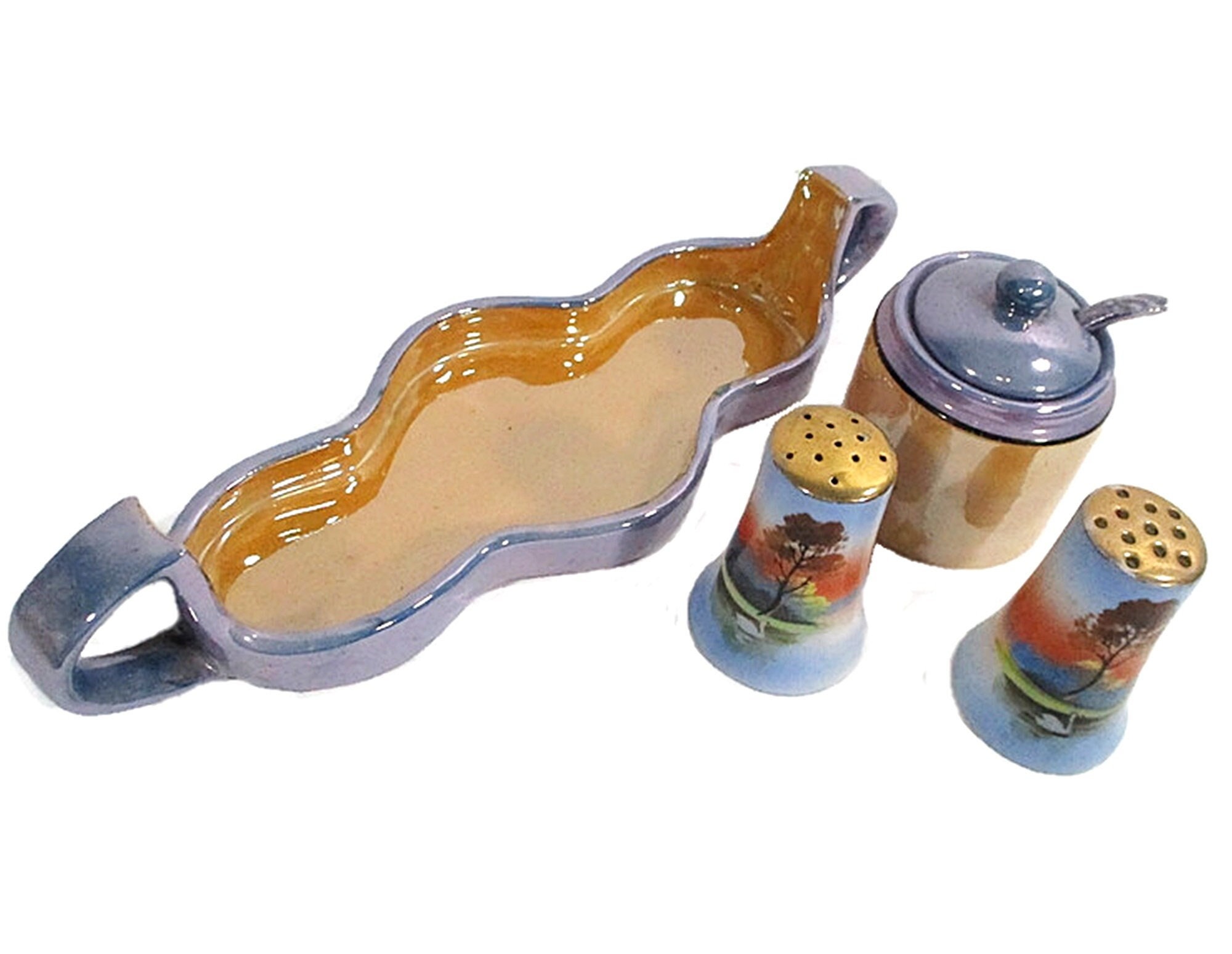 Japan Lusterware Salt Pepper - Etsy