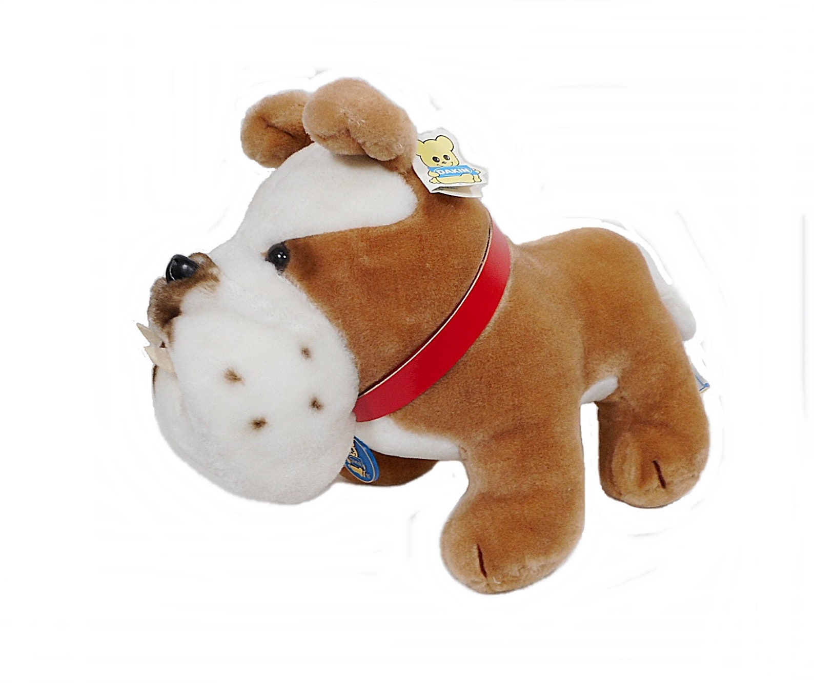 1984 Vintage Dakin Tough Guy Bulldog Dog Stuffed Animal Toy Etsy