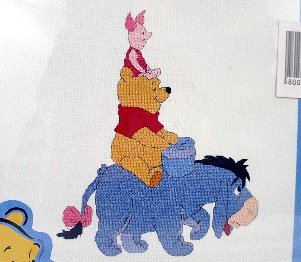 Winnie The POOH Counted Cross Stitch Kit STACKED POOH Leisure Etsy