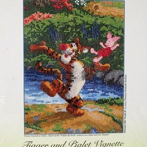 Disney Dreams Collection TIGGER And PIGLET 5 X 7 Cross Stitch Kit Thomas Kinkade New In Package NIP 2014