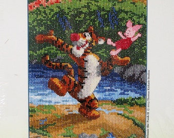 Disney Dreams Collection TIGGER And PIGLET 5 X 7 Cross Stitch Kit Thomas Kinkade New In Package NIP 2014