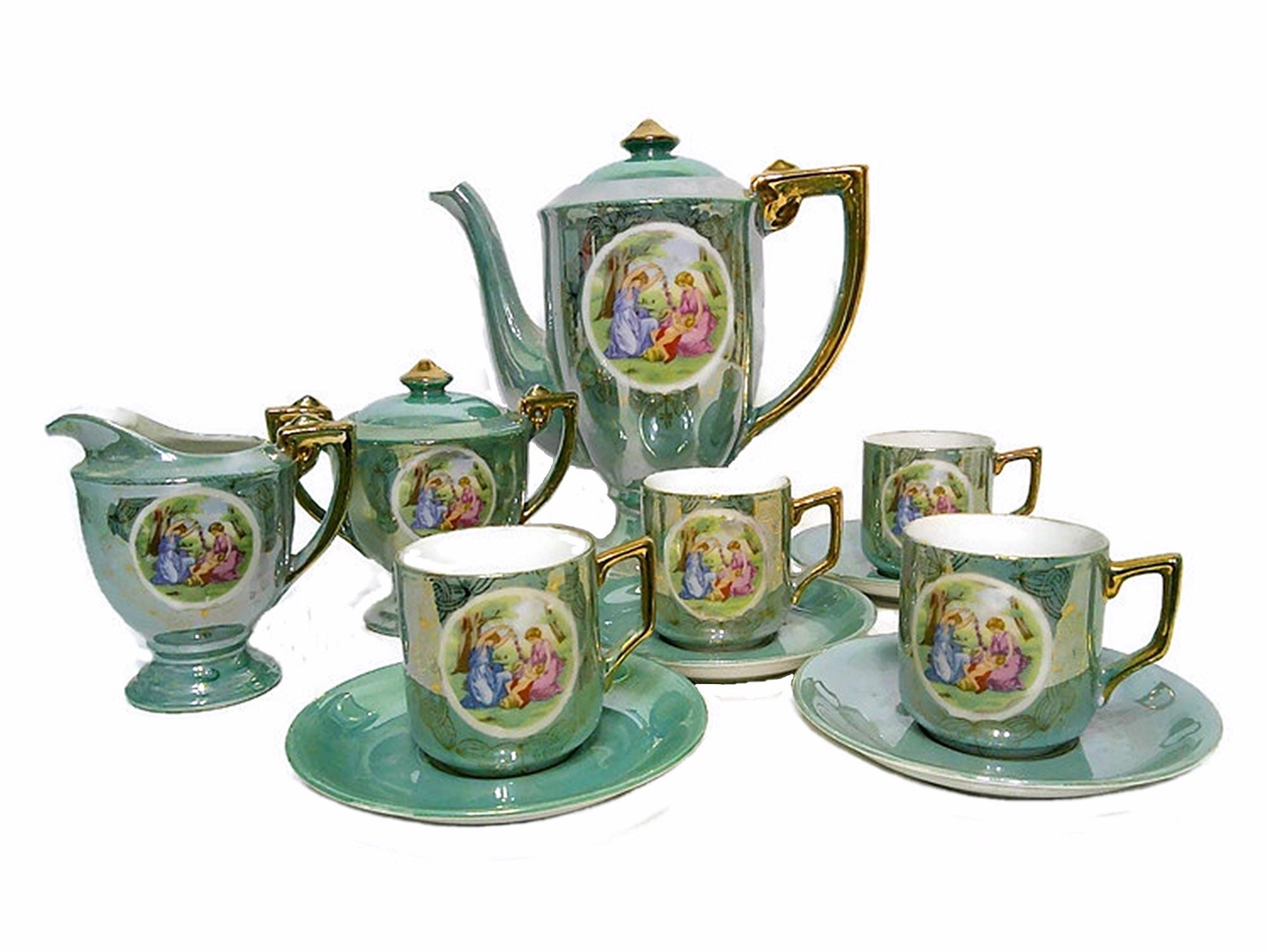 Lusterware Sugar Bowl Creamer Japan - Etsy