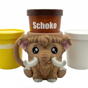 Mammut Eisbecher-Halter für Ben & Jerry's | 3D-Druck | Eiszeit für dein Sofa
