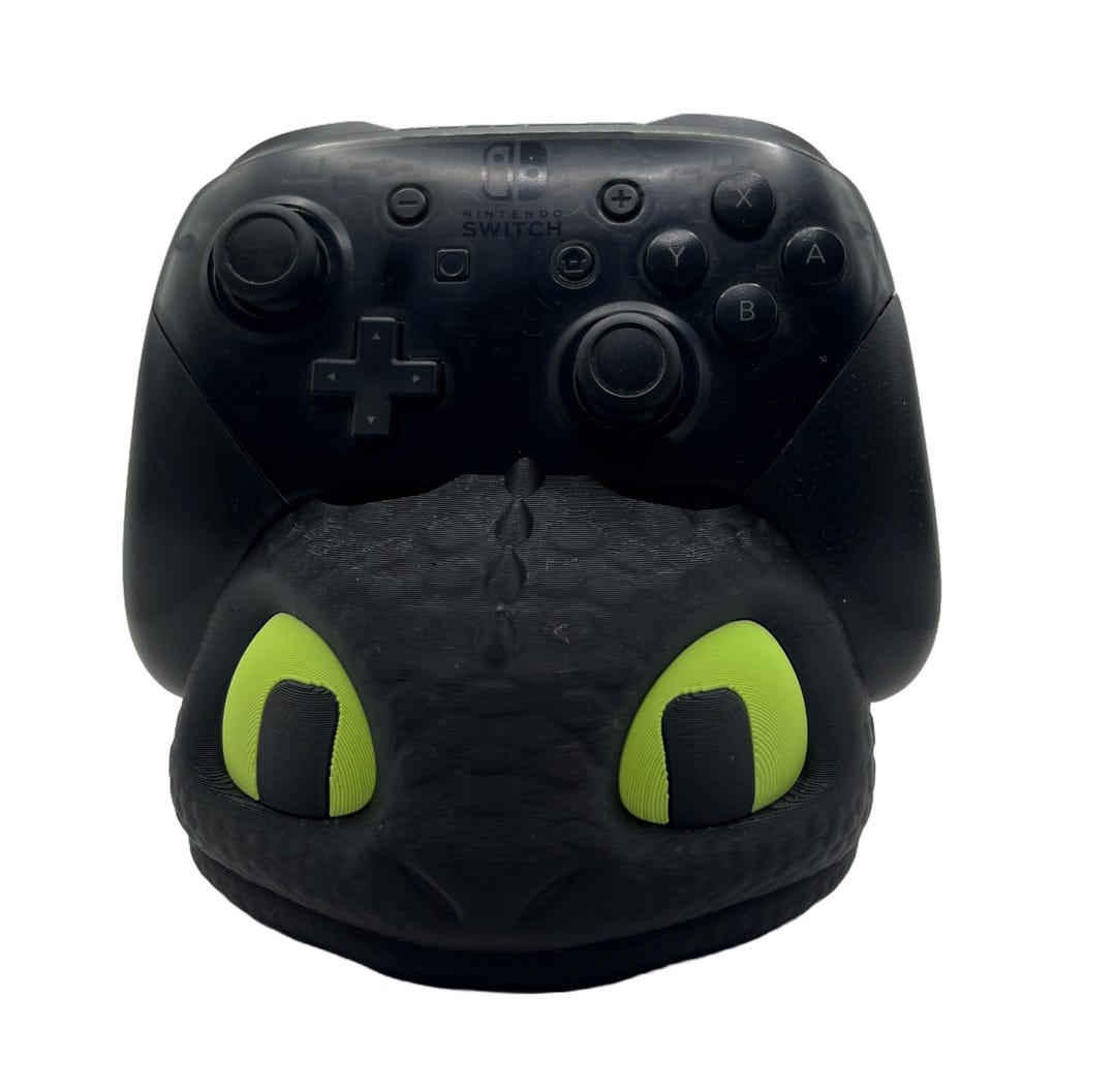 Toothless Controller Mount | 3D Printed PLA | PS Xbox Stand | Gaming ...