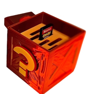 Crash Bandicoot Aufbewahrungsbox für Nintendo Switch Spiele & SD Karten – Fragezeichen Kiste im Retro Design – 3D-Druck Game Zubehör