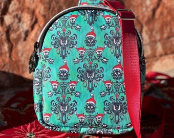 Haunted Mansion Christmas Holiday Mav Pack / Sling Bag/ Crossbody Bag