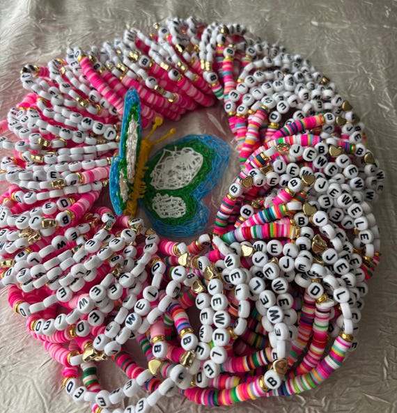 Gift Name Bead Bracelets Custom Beaded Name Bracelet Bulk Order