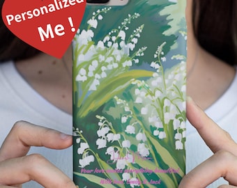 Mother&#39;s Day Gift for May Mom - Lily of the Valley iPhone Case - Personalized Gift for Mom - Custom Birth Flower Phone Cover
