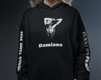 Damiano David Hoodie | Soul-inspirierter Unisex-Pullover | Künstlerische Fan-Kleidung für Solo-Tour-Vibes 2025 & Alltagsstil