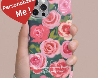 Mother's Day Gift for June Mom - Rose iPhone Case - Personalized Gift for Mom - Custom Birth Flower Phone Cover