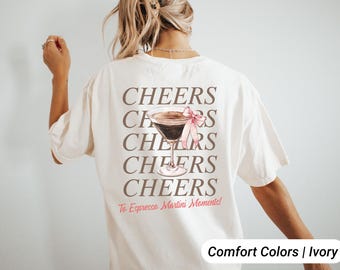Espresso Martini Shirt Old Money Aesthetic New Year Coquette Cinnamon Girl Bartender Gifts Martini Lover Gift Downtown Girl Comfort Colors