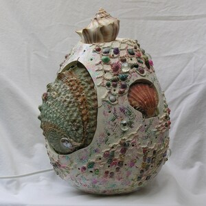Beach Cottage Gourd Lamp
