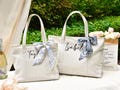 Custom Tote Bag, Bridesmaid Gift,Beach Handbags, Embroidered Canvas Tote Bag, Custom Text Tote, Bachelorette Gifts, School Bag, Gift for Her