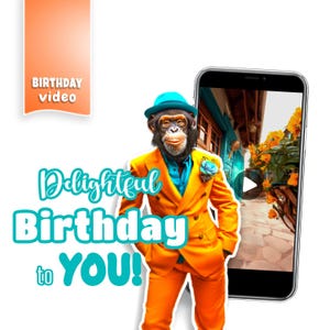 Verjaardagsgifvideo voor haar, direct downloaden, grappige en leuke digitale groet met soundtrack, voice-over, personalisatie op verzoek