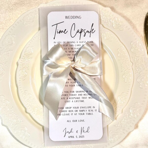 Wedding Time Capsule - Etsy