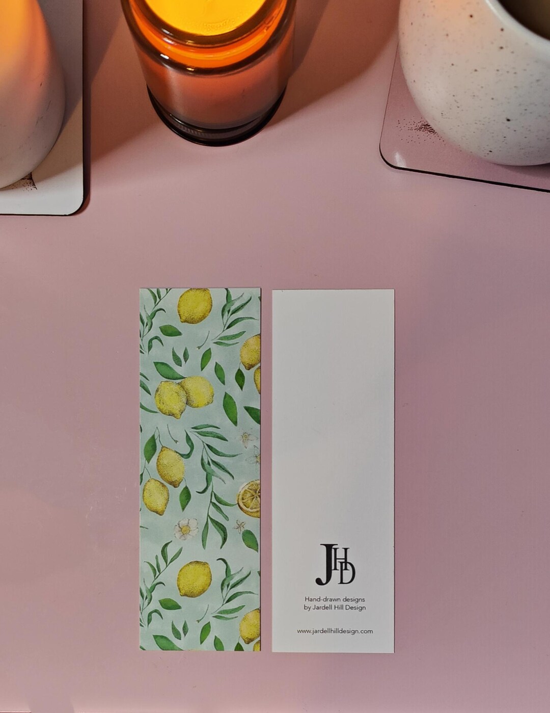 Lemon Bookmark - Hand-drawn Lemon Pattern Design Print - Etsy