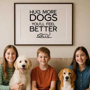 Arte murale con cani alla moda, stampa di cani carini, regalo per mamma di cani, poster di cani alla moda, stampa "Amo i cani", regalo per amanti dei cani, stampa di cani divertenti, stampa digitale