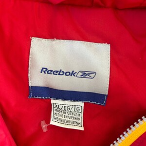 Vintage Reebok Kansas City Chiefs Windbreaker Jacket Full Zip Men's XL Excellent image 10