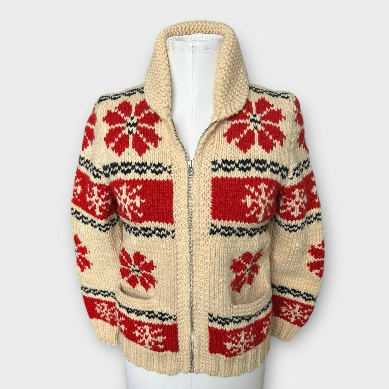 Red Cowichan - Etsy