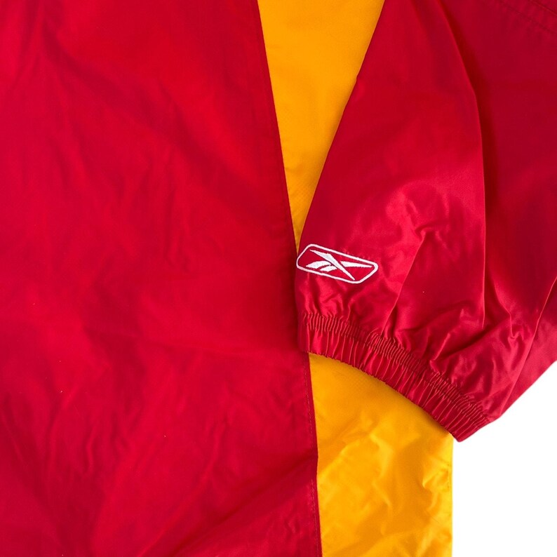 Vintage Reebok Kansas City Chiefs Windbreaker Jacket Full Zip Men's XL Excellent image 8