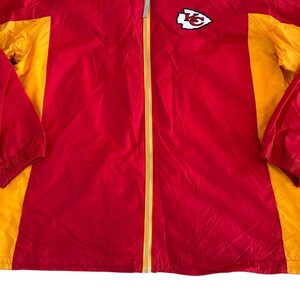 Vintage Reebok Kansas City Chiefs Windbreaker Jacket Full Zip Men's XL Excellent image 2