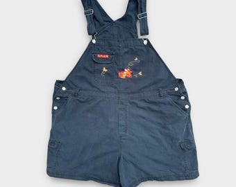 Peto vaquero vintage de Winnie the Pooh y Tigger para mujer, talla 26W/28W, bordado de Disney.