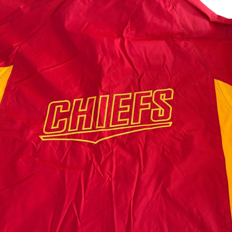 Vintage Reebok Kansas City Chiefs Windbreaker Jacket Full Zip Men's XL Excellent image 7