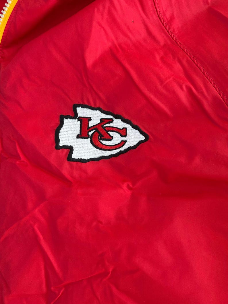 Vintage Reebok Kansas City Chiefs Windbreaker Jacket Full Zip Men's XL Excellent image 11