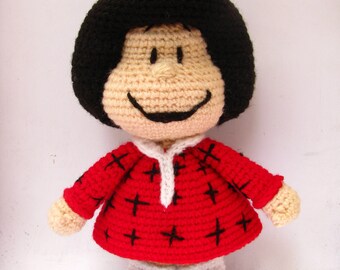 PDF - Muñeca inspirada en Amigurumi Mafalda - Patrón Amigurumi