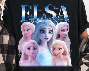 Camiseta navideña de Elsa de Frozen de Disney, camiseta de viaje a Magic Kingdom