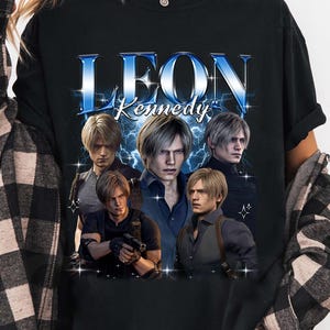 Leon Kennedy Resident Evil T-Shirt: Retro Anime Gamer Tee