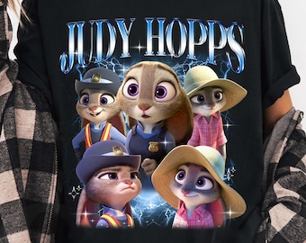 Disney Zootopia T-shirt Judy Hopps, t-shirt voyage en famille