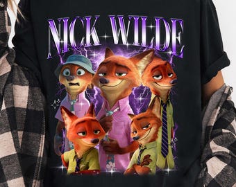 Disney Zootopia Nick Wilde-shirt, Judy Hopps en Nick Wilde T-shirt, Zootopia 2 2025, Disneyland Family Trip 2025