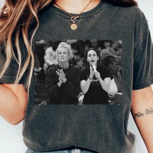 Vintage Sophie Cunningham x Caitlin Clark Shirt, Sophie And Caitlin Shirt, Basketball Women Gift for Fans 90s Style Shirt, Unisex TShirt