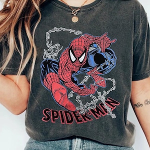 Chemise Disney The Amazing Spider Man, chemise Marvel Avengers, chemise Spiderman vintage, T-shirt Spiderman Comics, T-shirt cadeau pour les fans de MCU