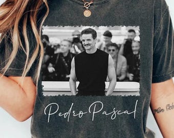 Retro T-shirt Pedro Pascal - vintage stijl fanshirt
