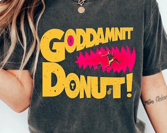 Dungeon Crawler Carl Vintage Tee, Goddamnit Donut Shirt: Sci-Fi Book Lover Unisex T-Shirt