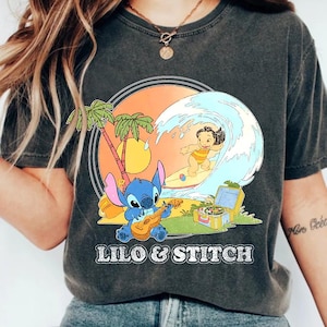 Maglietta retrò Disney Stitch Aloha, maglietta Disney, maglietta Lilo & Stitch, maglietta regalo Disney, maglietta Aloha Hawaii Vieni a visitare le isole