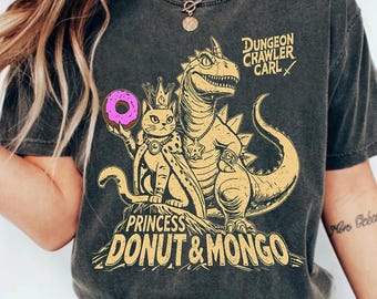 Dungeon Crawler Carl Shirt: Princess Donut & Mongo Sci-Fi Tee