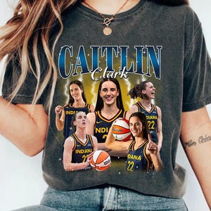 Caitlin Clark Shirt, Women&#39;s Basketball Star Tee, Caitlin Clark 22 Shirt, Unisex Heavy Cotton Tee, Sport Tee Fan