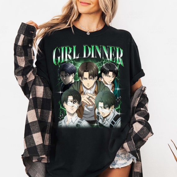 Levi Ackerman Shirt, Attack On Titan Anime Manga Unisex T-Shirt, Girl Dinner Shirt