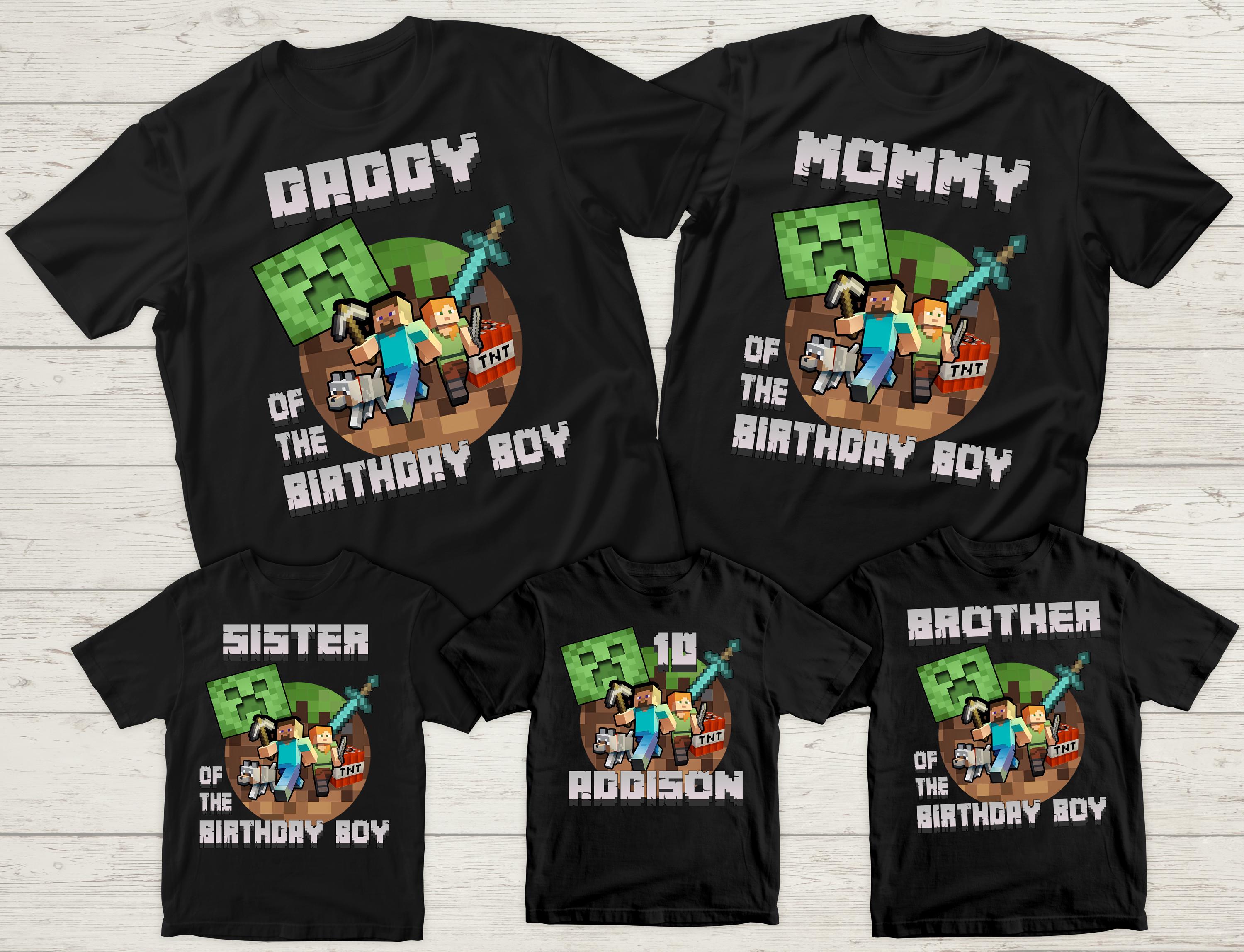 Block World Movie Birthday Shirt