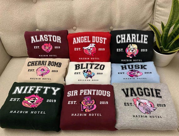 Hazbin Hotel Characters Shirt: Alastor, Charlie, Angel Dust
