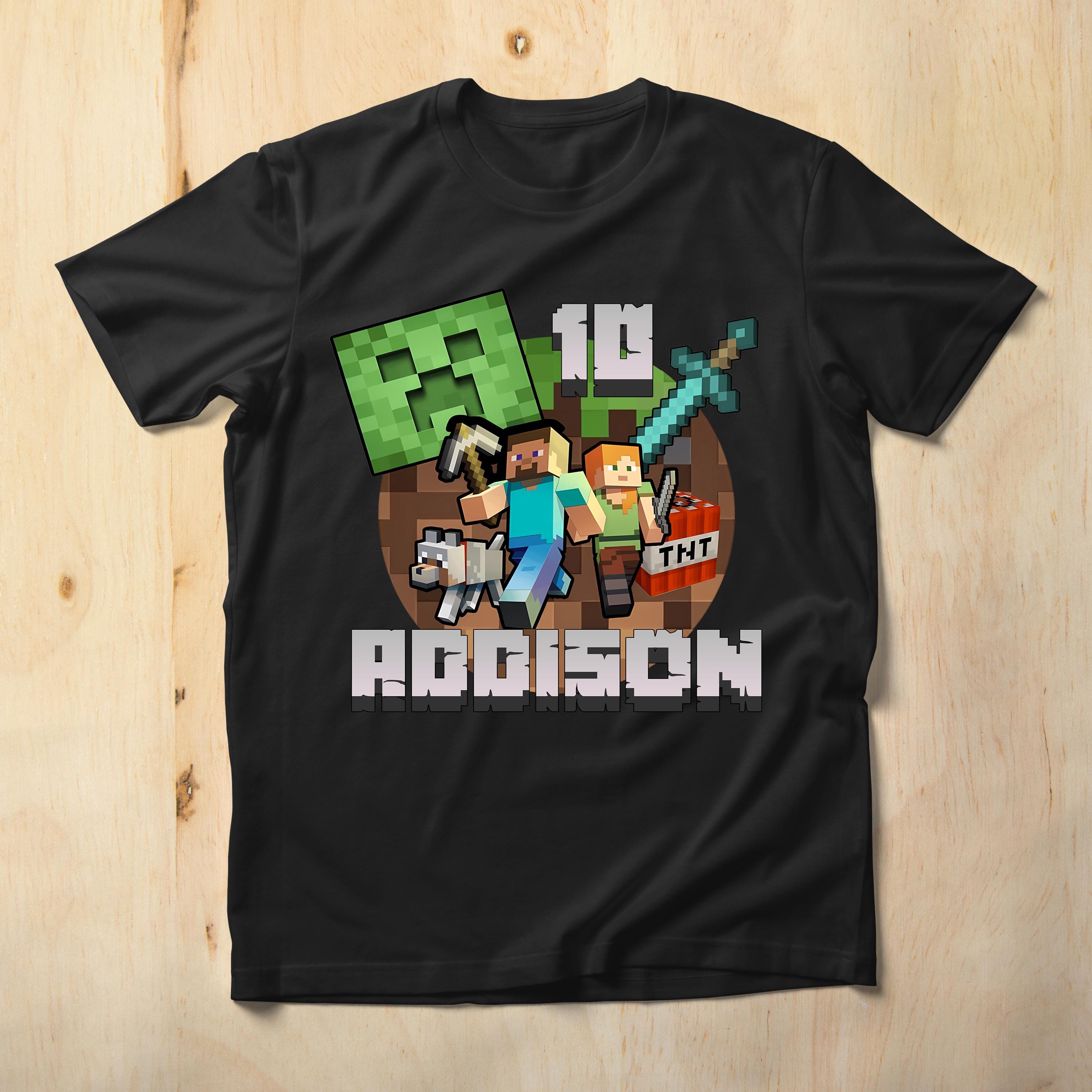 Block World Movie Birthday Shirt