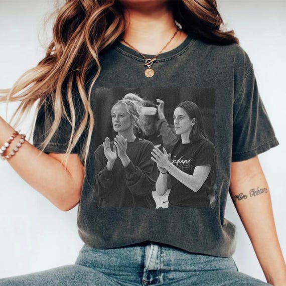Vintage Sophie Cunningham & Caitlin Clark Shirt: 90s Basketball Fan Tee